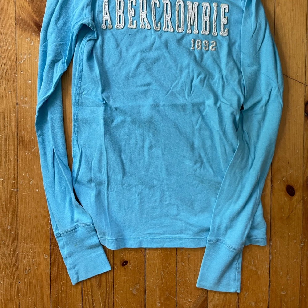 Abercrombie Kids Turquoise Blue Shirt size XLarge - Picture 3 of 8